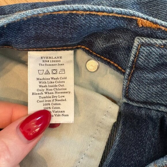 Everlane the summer jean Crop wide leg Size 27 - Picture 10 of 11